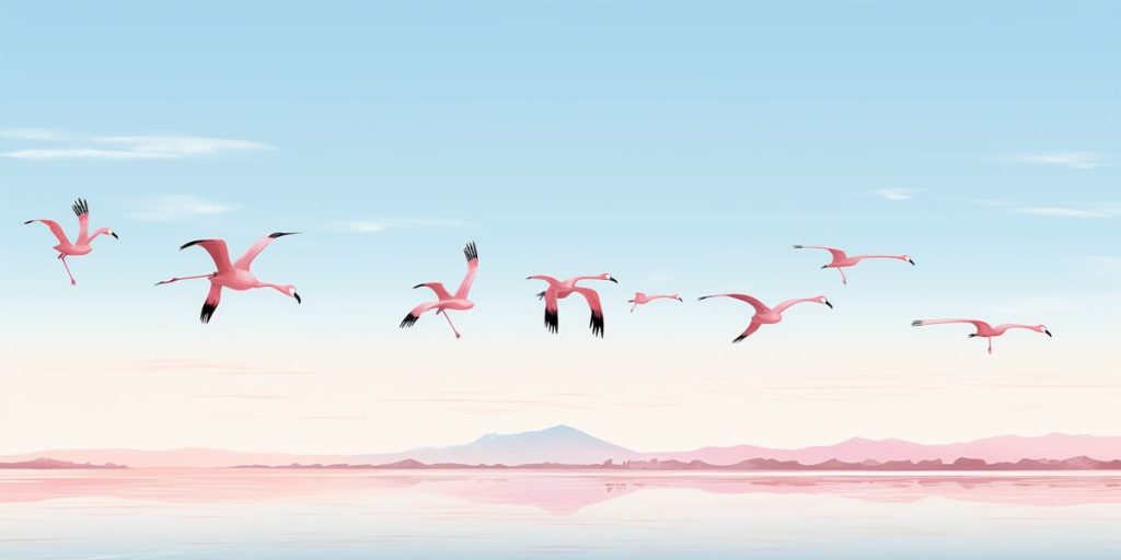 flamingos birdwatching