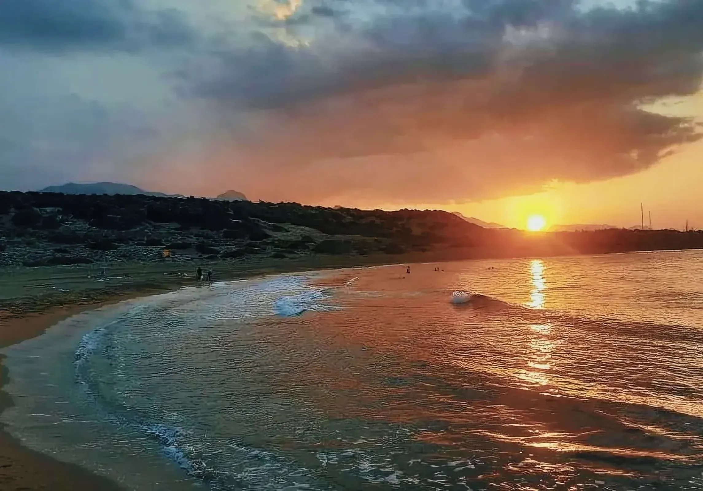 Serene sunset view of Alagadi Turtle Beach in North Cyprus