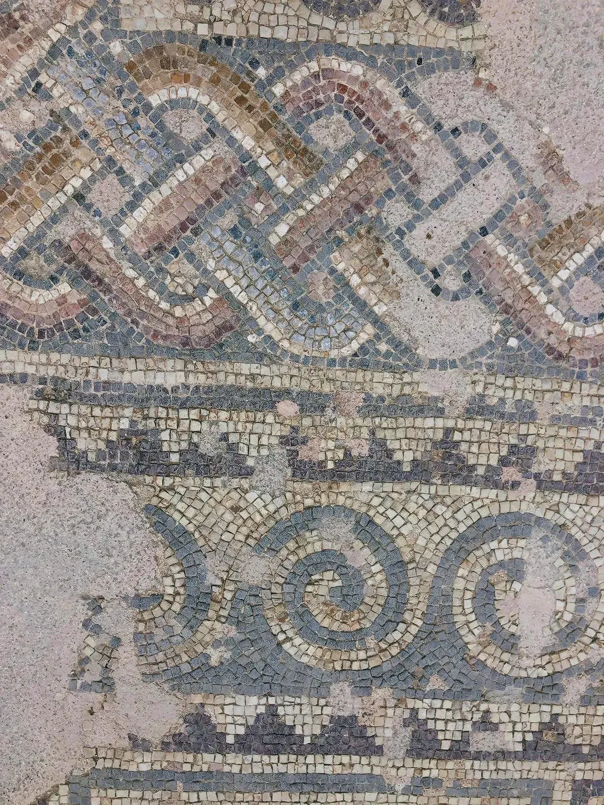 Intricate mosaic art on the ground