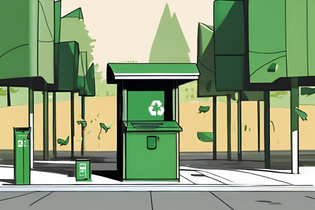 green kiosks recycling